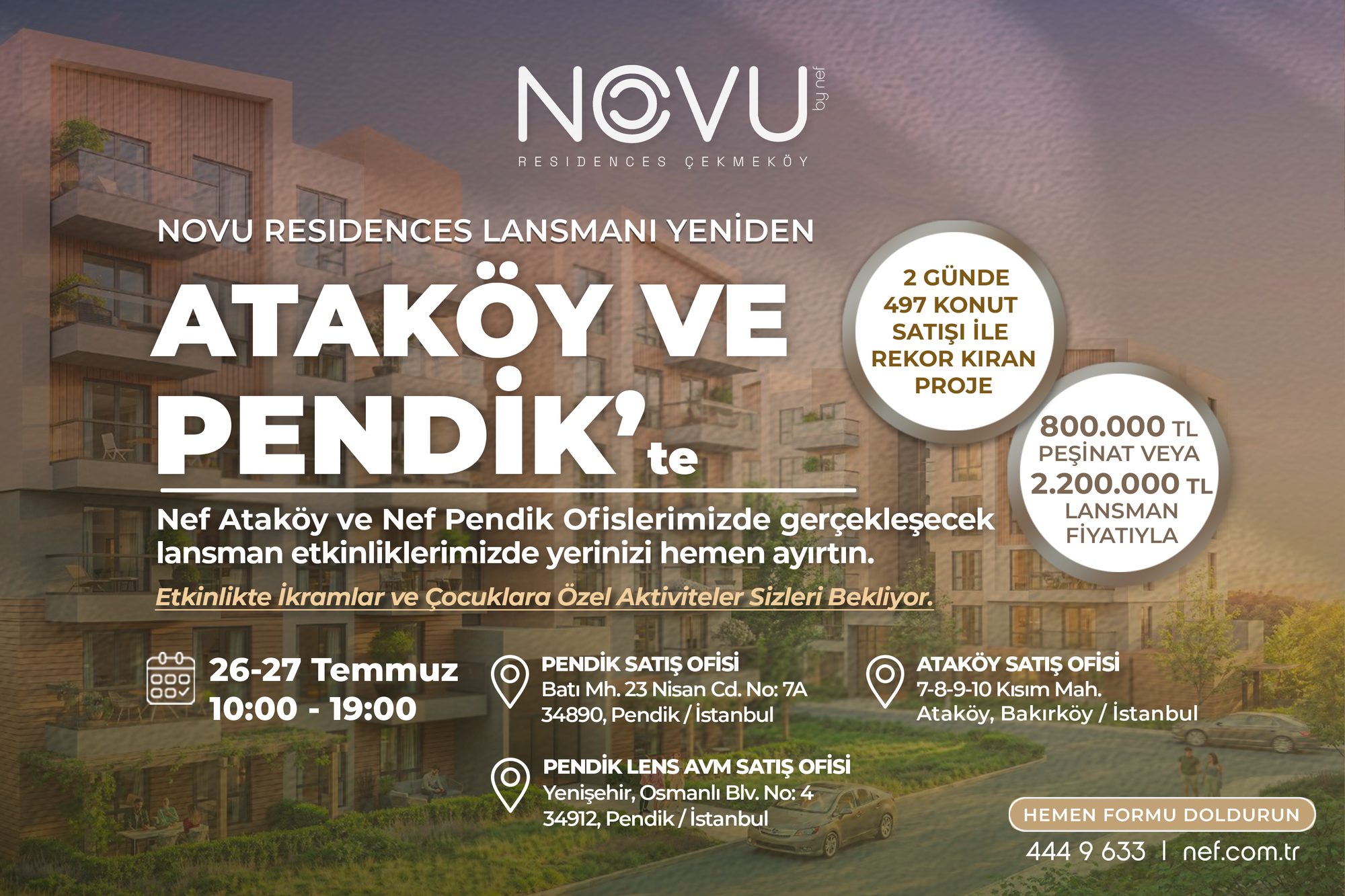Novu Çekmeköy'de Lansman'a Özel Barbekü Etkinliği
